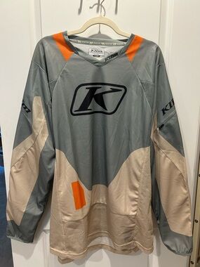 Klim Men’s Gray & Orange MX Jersey